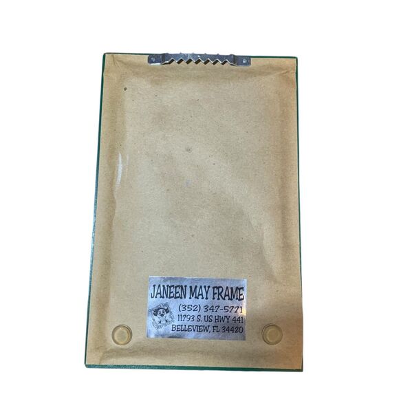 Handmade Cross Stitch Angel Pig Framed Country Farmhouse Cottage - Picture 3 of 3